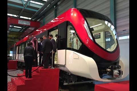Siemens will show a Riyadh metro trainset at InnoTrans  2016.